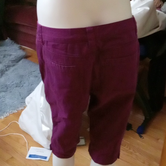 Purple petite capris/shorts - Picture 2 of 4